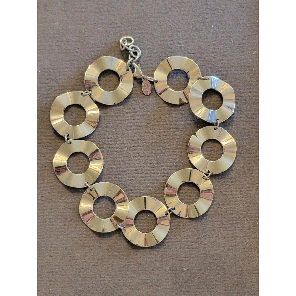 Milor Italy Stainless Steel Hoops Design Ankle Bracelet